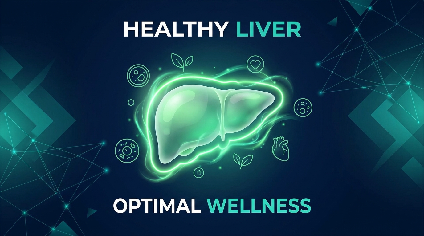 Healthy liver wellness illustration